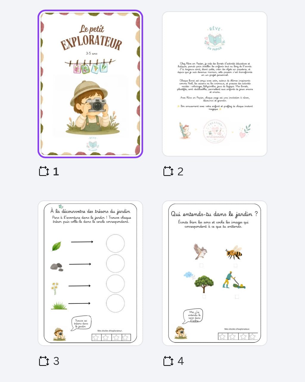 Livret "Le petit explorateur" 3-5 ans
